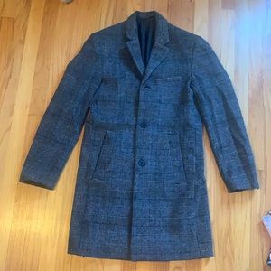 Beautiful men’s wool dress coat jacket H&M size 36R, new condition winter fall